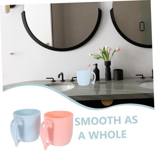 Cabilock 2 Stück Zahnbürstenbecher aus Bpa freiem PP Kunststoff Wiederverwendbar Bruchsicher Großer Mundwasserbecher für Kinderbad Niedliches Delfin Design in Blau und Rosa Cabilock 2 Stück Zahnbürstenbecher aus Bpa freiem PP Kunststoff Wiederverwendbar Bruchsicher Großer Mundwasserbecher für Kinderbad Niedliches Delfin Design in Blau und Rosa von Cabilock