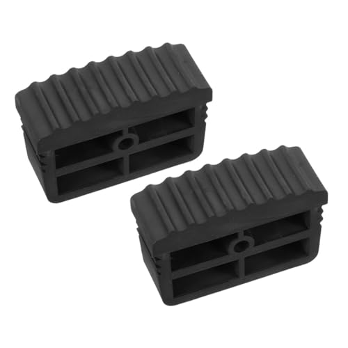 Cabilock 2 Stück rutschfeste Gummifüße für Leitern Stoßdämpfende Leiterfußkappen Einfache Montage Geräuschreduzierend Sicherer Halt Glatten Oberflächen für Haushalt und Arbeitshöhen von Cabilock