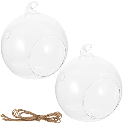 Cabilock 2 Stücke Hängender Teelichthalter Glas Pflanzgefäß Glasvase Sukkulenten Blumentopf Teelicht Kerzenhalter Glaskugeln zum Aufhängen Befüllen Kaktus Topf Mini Übertopf Deko Cabilock 2 Stücke Hängender Teelichthalter Glas Pflanzgefäß Glasvase Sukkulenten Blumentopf Teelicht Kerzenhalter Glaskugeln zum Aufhängen Befüllen Kaktus Topf Mini Übertopf Deko von Cabilock