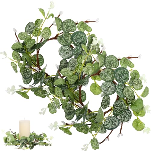 Cabilock 2 Stücke Mini Osterkranz Kerzenringe Eukalyptus Kranz Dekokranz Frühlingskranz Kerzenkranz Wandkranz Türkranz Girlande Kerzenhalter Osterdeko für Ostern Frühling Wohnzimmer Dekoration Cabilock 2 Stücke Mini Osterkranz Kerzenringe Eukalyptus Kranz Dekokranz Frühlingskranz Kerzenkranz Wandkranz Türkranz Girlande Kerzenhalter Osterdeko für Ostern Frühling Wohnzimmer Dekoration von Cabilock