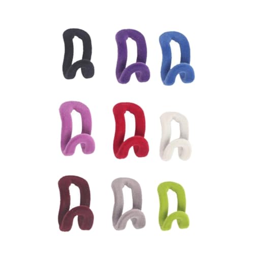 Cabilock 20 Stück Anti rutsch Kleiderbügel Verbinder Haken aus Abs Platzsparende Mini Flock haken für Kaskadierende Kleidung Bunte Garderobenhaken für Kleiderschrank Organizer von Cabilock