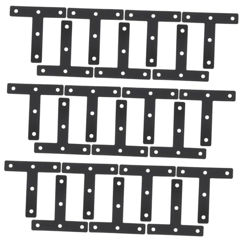 Cabilock 20 Stück Schwarze T form Winkelverbinder aus Kaltgewalztem Stahl Leichte Flache T brackets zur Möbelbefestigung Einfach zu Montieren Langlebig und Handschonend Cabilock 20 Stück Schwarze T form Winkelverbinder aus Kaltgewalztem Stahl Leichte Flache T brackets zur Möbelbefestigung Einfach zu Montieren Langlebig und Handschonend von Cabilock