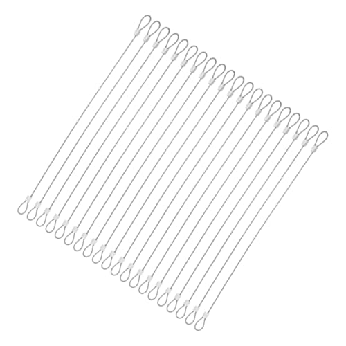 Cabilock 20 Stück Teiliges Edelstahl Sicherheitskabelset mit Schlaufe Rostfreies Drahtseil für Gepäck Bühnenbeleuchtung Vielseitig Robust Schnell Fixierbar Antibeschädigend für Heim und Cabilock 20 Stück Teiliges Edelstahl Sicherheitskabelset mit Schlaufe Rostfreies Drahtseil für Gepäck Bühnenbeleuchtung Vielseitig Robust Schnell Fixierbar Antibeschädigend für Heim und von Cabilock