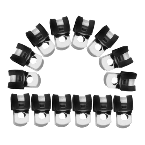 Cabilock 20 Stück Teiliges Kabelschellen mit Gummipuffer Vielseitige Rohr und Kabelbefestigung Einfache Montage Robust und Korrosionsbeständig für Rohrleitung und Drahtbefestigung Cabilock 20 Stück Teiliges Kabelschellen mit Gummipuffer Vielseitige Rohr und Kabelbefestigung Einfache Montage Robust und Korrosionsbeständig für Rohrleitung und Drahtbefestigung von Cabilock