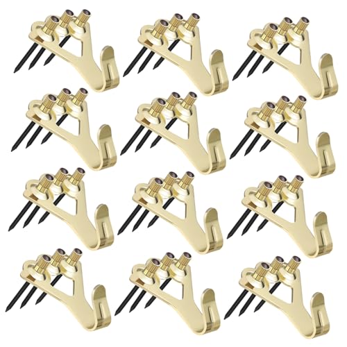 Cabilock 20 Stück Teiliges Kleine Goldene Bilderaufhänger aus Metall mit Nägeln Robuste Dreifach Gebohrte Trockenbau-wandhaken für Fotorahmen Spiegel und Dekorationen Einfache Montage Hohe Cabilock 20 Stück Teiliges Kleine Goldene Bilderaufhänger aus Metall mit Nägeln Robuste Dreifach Gebohrte Trockenbau-wandhaken für Fotorahmen Spiegel und Dekorationen Einfache Montage Hohe von Cabilock