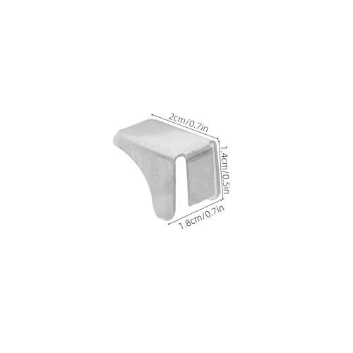 Cabilock 20 Stück Teiliges Metall Regalhalter Dreieckige Clip Halterung für Standard Regale Vielseitig Einsetzbar für Büro und Aktenschränke Robuste Konstruktion Kompatibel mit Kartonhöhe von Cabilock