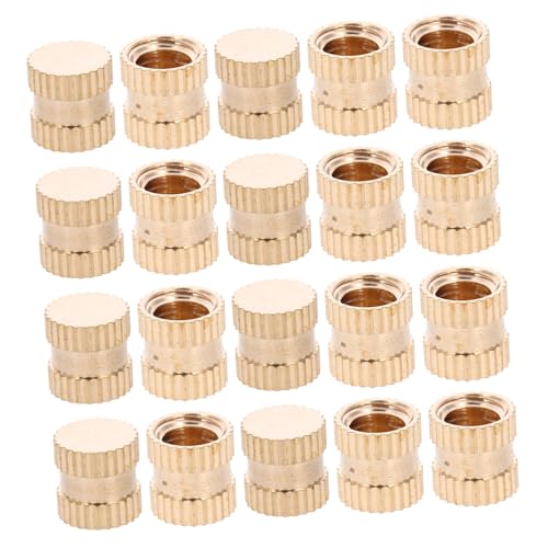 Cabilock 20 Stück Teiliges Set Messing Gewindeeinsätze Heat Embedment Nut Gerändelte Einbettungsmuttern für Kunststoffspritzguss Wiederverwendbar Robust Praktisch Cabilock 20 Stück Teiliges Set Messing Gewindeeinsätze Heat Embedment Nut Gerändelte Einbettungsmuttern für Kunststoffspritzguss Wiederverwendbar Robust Praktisch von Cabilock
