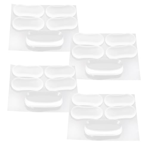 Cabilock 20 Stück Teiliges Transparente Wc Sitz Geräuschdämpfend Vibrationsmindernd Selbstklebend Vielseitig für Toilettensitz Möbel und Schranktüren Geeignet von Cabilock