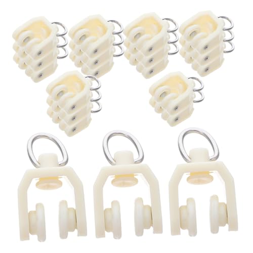 Cabilock 20stücke Vorhangschienengleiter Geräuschlose Hakengleiter Für Vorhangschienen Vorhangrollen Für Deckenmontage Schienengleiter Für Decke Montierte Fenstervorhänge von Cabilock