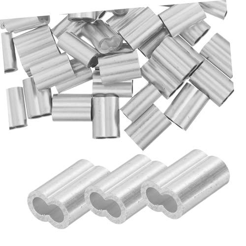 Cabilock 200stücke Aluminium-crimpschlaufenhülsen Kabel-crimphülsen Doppelhülsen-aderendhülsenhülsen Für Drahtseil Und Kabelleitungsenden Mit Crimp-doppelhülse Schlaufenhülsendraht Cabilock 200stücke Aluminium-crimpschlaufenhülsen Kabel-crimphülsen Doppelhülsen-aderendhülsenhülsen Für Drahtseil Und Kabelleitungsenden Mit Crimp-doppelhülse Schlaufenhülsendraht von Cabilock