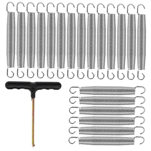 Cabilock 21 Stk Teiliges Feder Doppelhaken Verzinkte Zug Druckfedern Rostbeständig Robust für Trampolin Ersatz Einfache Montage Hohe Belastbarkeit Langlebig Vielseitig Einsetzbar Cabilock 21 Stk Teiliges Feder Doppelhaken Verzinkte Zug Druckfedern Rostbeständig Robust für Trampolin Ersatz Einfache Montage Hohe Belastbarkeit Langlebig Vielseitig Einsetzbar von Cabilock