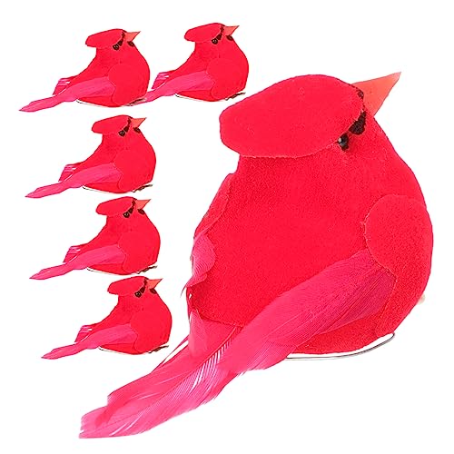 Cabilock STK künstliche Vogelmodelle Weihnachtsbaum-Vögel-Ornamente Kardinal-Weihnachtsschmuck dekorative Wohnaccessoires weihnachtsdeko Jahrestag Wohnkultur Schmuck Handwerk Plastik rot Cabilock STK künstliche Vogelmodelle Weihnachtsbaum-Vögel-Ornamente Kardinal-Weihnachtsschmuck dekorative Wohnaccessoires weihnachtsdeko Jahrestag Wohnkultur Schmuck Handwerk Plastik rot von Cabilock