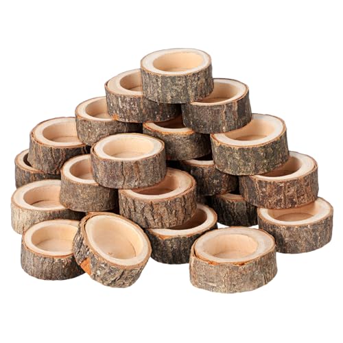 Cabilock 24 STK. Teiliges Holz Teelichthalter Rustikale Natürliche Kerzenständer aus Holz für Tischdekoration Hochzeiten Partys und Gemütliche Wohnraumgestaltung Cabilock 24 STK. Teiliges Holz Teelichthalter Rustikale Natürliche Kerzenständer aus Holz für Tischdekoration Hochzeiten Partys und Gemütliche Wohnraumgestaltung von Cabilock