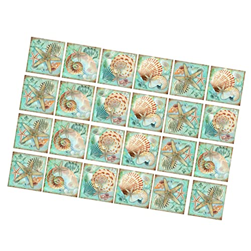 Cabilock 24 Stück Teiliges Selbstklebende Abnehmbare wasserdichte Fliesenaufkleber mit Meeresmuschel Design Kratzfest für Bad Küche Wohnzimmer und Schlafzimmer Einfache Anwendung ohne Cabilock 24 Stück Teiliges Selbstklebende Abnehmbare wasserdichte Fliesenaufkleber mit Meeresmuschel Design Kratzfest für Bad Küche Wohnzimmer und Schlafzimmer Einfache Anwendung ohne von Cabilock