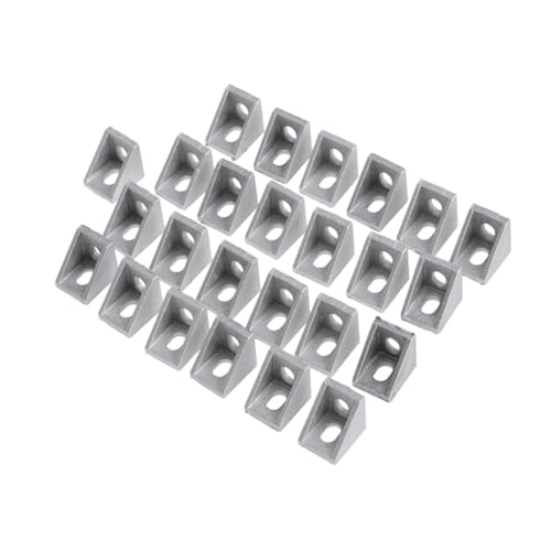 Cabilock 25 Stück Teiliges Aluminium Eckverbinder Aluminiumprofil Schwerlast Corner Bracket Poliert Stabile Verbindung Drucker Cnc Robotik und Industrieprofile von Cabilock