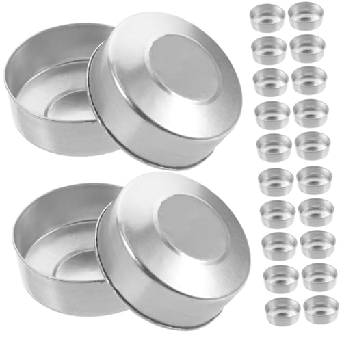 Cabilock 250 Stück Aluminium Kerzengläser Silber Teelichthalter Metallbehälter für Kerzenherstellung Leere Kerzendosen für DIY Kerzen Vielseitige Teelichtbasis für Großprojekte und Events von Cabilock