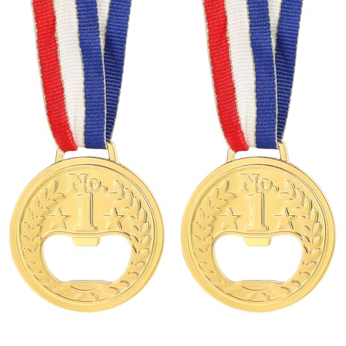 Cabilock 2PCS Gold Medaille Förmigen Flasche Opener Edelstahl Bier Opener für Hochzeit Gefälligkeiten/Weihnachten/Partei Cabilock 2PCS Gold Medaille Förmigen Flasche Opener Edelstahl Bier Opener für Hochzeit Gefälligkeiten/Weihnachten/Partei von Cabilock
