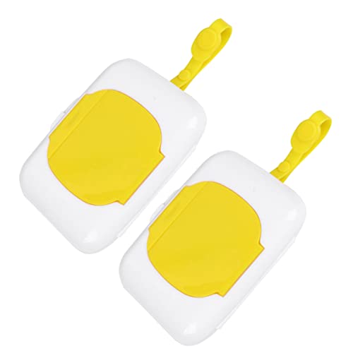 Cabilock Spender Für Feuchttücher Tragbarer Für Babytücher in Gelb Robustes Pp-Material Zum Organisieren Der Wichtigsten Dinge Ihres Babys von Cabilock