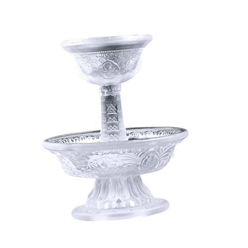 Cabilock 2St Dharma-Cup mit Teesieb Kaffee Reisebecher Tabletts dekorativ Tee-Ei Servierschale glasschüssel glasschale Buddha-Becher auf Füßen hochfüßige Opferschale Kristallglas von Cabilock