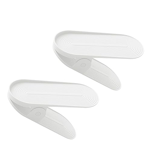 Cabilock 2Stücke Einstellbare Schuhständer aus Kunststoff Kleiner Schuhschrank Abnehmbares Design Feuchtigkeitsdicht und Insektensicher für Zuhause und Studentenwohnheim Cabilock 2Stücke Einstellbare Schuhständer aus Kunststoff Kleiner Schuhschrank Abnehmbares Design Feuchtigkeitsdicht und Insektensicher für Zuhause und Studentenwohnheim von Cabilock