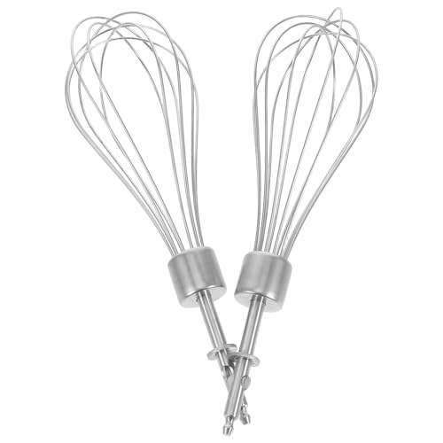 Cabilock 2Stücke Elektrische Eierschläger aus Handmixer Zubehör für Cremes und Eier Kompatibel mit Mini Handbohrmischern für Backen und Küchengebrauch von Cabilock