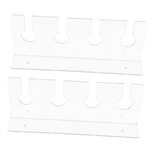 Cabilock 2Stücke Klares Weinglasregal Schrank Wandregal für Weinglasorganisation Bar und Restaurant Langlebiges Transparentes Design für Optimalen von Cabilock