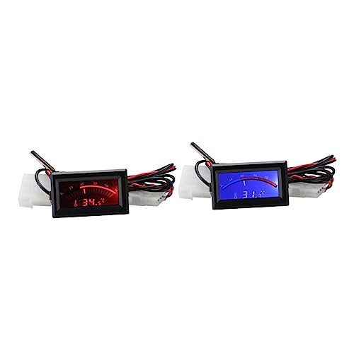 Cabilock 2Stücke Thermometer mit Sonde für Kühlschrank Grill Präzise Temperaturmessung Einfach zu Bedienen Kompakt Tragbar von Cabilock