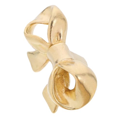 Cabilock 2Stücke Vintage Messing Schleifenknöpfe Goldene Möbelgriffe für Küchenschränke Kleiderschränke Schubladen Tv Schränke Elegantes Design Einfache Installation Langlebig von Cabilock