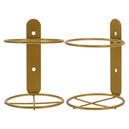 Cabilock 2Stücke Wandmontierter Weinflaschenhalter aus Metall Eleganter Weinregal für Küche und Bar für Einzelweinflaschen Einfache Installation für Zuhause von Cabilock