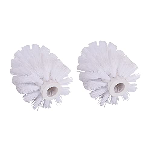 Cabilock Badezimmerbürstenersatz 2 Stück Ersatzbürstenkopf Kunststoff Bürstennachfüllung für Bad und Küche Langlebig Passend für Reinigungshalter von Cabilock