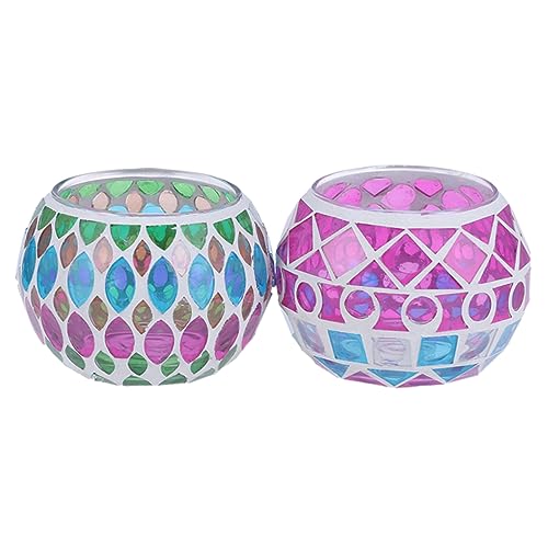 Cabilock 2st Mosaik-kerzenhalter Ornamente Teelicht Leuchter Geführte Kerze Lampe Einzigartig Kerzenherstellung Kit Multi Lichter Kerzenständer Cabilock 2st Mosaik-kerzenhalter Ornamente Teelicht Leuchter Geführte Kerze Lampe Einzigartig Kerzenherstellung Kit Multi Lichter Kerzenständer von Cabilock