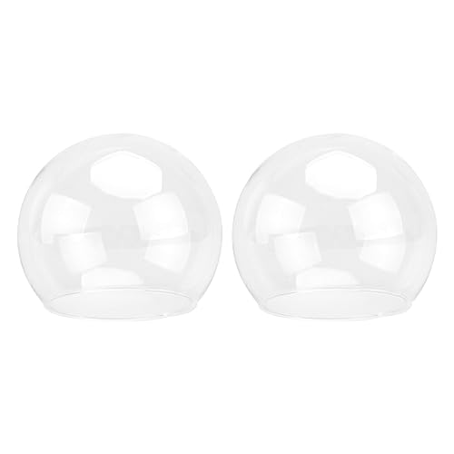 Cabilock 2stücke Glaskuppel Transparente Glasglocke Für Kreative -Dekoration Für Arrangements Figuren Und Erinnerungsstücke Höhe Eleganter Blickfang Für Jeden von Cabilock