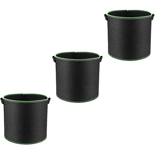 Cabilock 3 Pcs 1 Gallonen Gemüse//Anlage Wachsen Taschen mit Griffe Vlies Stoff Smart Töpfe Pflanzer für Outdoor-Und Innen Pflanzen von Cabilock