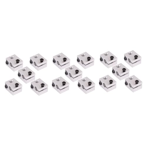 Cabilock 3 Sätze 3d -druckheizungsaluminiumblöcke Extruder Für 3d-drucker Index 3d Drucker Heizblock 3d-druckerteile Hot-end-heizblock Heizblock Für 3d-drucker Silber 5 Stück * 3 Cabilock 3 Sätze 3d -druckheizungsaluminiumblöcke Extruder Für 3d-drucker Index 3d Drucker Heizblock 3d-druckerteile Hot-end-heizblock Heizblock Für 3d-drucker Silber 5 Stück * 3 von Cabilock