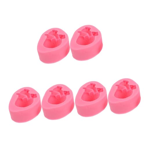 Cabilock 3 Sätze Kuchenform Aus Silikon Essbar Halloween Kuchen Schokolade Herz-süßigkeitsform Herzförmig Wachsschmelzformen Herz Backform Gummiartig Käsekuchen Rosa Kieselgel 2 Stück * 3 von Cabilock