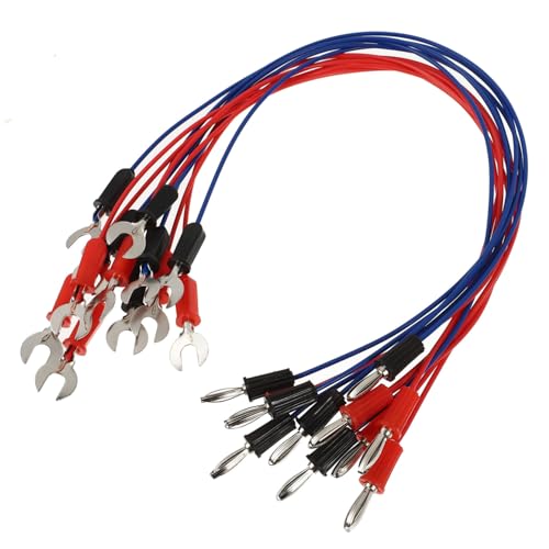Cabilock 3 Sätze Physikalische Elektrische Leiter Schaltung Klassenzimmer Krokodilklemmen Elektrisch Crimpen Löten Verbindungsleitung Elektrisches Kabel Kupferkabel Rot 12 Stücke * 3 von Cabilock