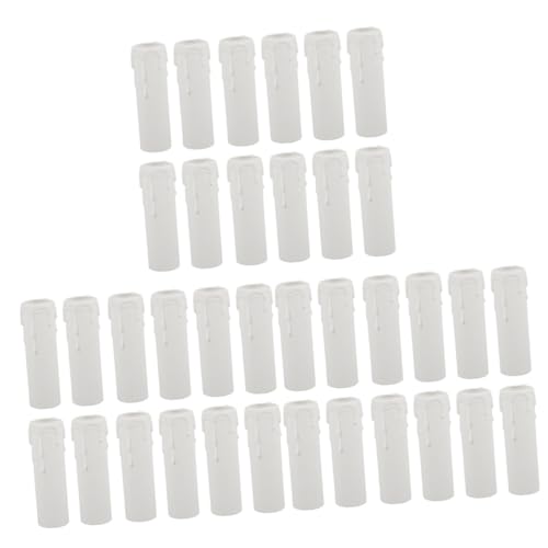 Cabilock 3 Sätze Sockelabdeckungen Für Kronleuchter Tropfende Wachseffekt Kerzenhülsen Φxmm Für Hochzeiten Partys Und Moderne Dekoration 12 Stück * 3 von Cabilock