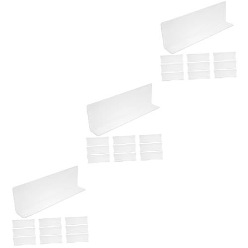 Cabilock 3 Sätze Teiliges Set Transparente Förmige Regaltrenner Aus PVC Für Schränke Multifunktionale Aufbewahrungsorganisation Ohne Magnet 10 Stück * 3 von Cabilock