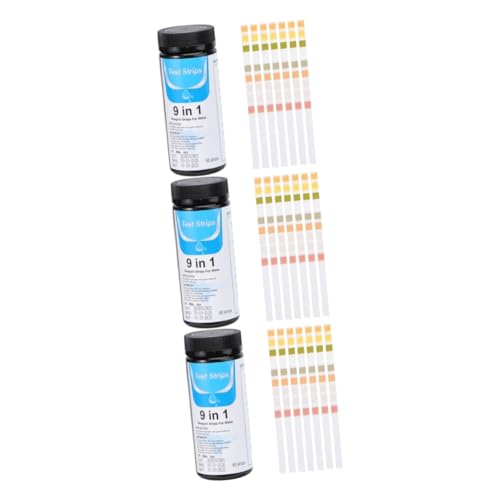 Cabilock 3 Sätze Wasserqualitätstest Ph-test Pool-teststreifen Wassertestpapiere Prüfen Pool Wasser Test Kit Ph Teststreifen Ph-testpapiere Ph Test Papier Colorful 50 Stück * 3 von Cabilock