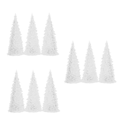 Cabilock 3 Sätze Weihnachtsbaum Leuchtet Mini-Weihnachtsbaum Leuchten Bäume Innen Tischlampe Farbwechsel Kleiner Weihnachtsbaum Weihnachtstischschild Acryl Transparent 3 Stück * 3 von Cabilock