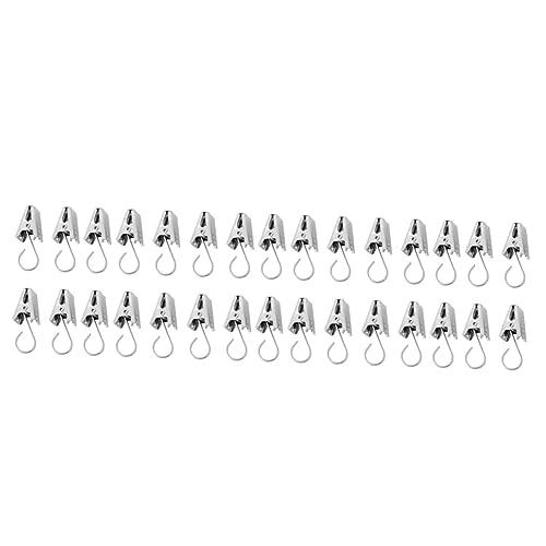 Cabilock 3 Sets Satin-vorhangklammern Mit Haken Für Vorhänge Duschvorhanghaken Vielseitig Einsetzbar Für Kliniken Und Häuser 30 Stück * 3 von Cabilock