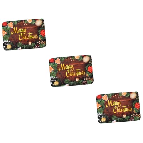 Cabilock 3 Stck. Weihnachtliche Fußmatte rutschfeste Badezimmer und Küchenmatte mit Weihnachtsdruck Absorbierend und Waschbar für Trockene Böden und Festliche Dekoration Cabilock 3 Stck. Weihnachtliche Fußmatte rutschfeste Badezimmer und Küchenmatte mit Weihnachtsdruck Absorbierend und Waschbar für Trockene Böden und Festliche Dekoration von Cabilock