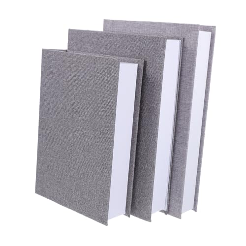 Cabilock 3 Stück Dekorative Buchbox aus Leinenstoff Realistische Buchattrappe mit Stauraum Vintage Aufbewahrungsbox für Büro Bücherregal Couchtisch Stilvolle Deko für Zuhause Cabilock 3 Stück Dekorative Buchbox aus Leinenstoff Realistische Buchattrappe mit Stauraum Vintage Aufbewahrungsbox für Büro Bücherregal Couchtisch Stilvolle Deko für Zuhause von Cabilock