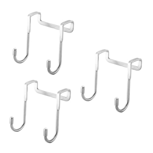 Cabilock 3 Stück Edelstahl Türhaken S förmig Platzsparend Robust für Kleider Taschen Handtücher zum Einhängen an Tür und Schrank ohne Bohren Wiederverwendbar Cabilock 3 Stück Edelstahl Türhaken S förmig Platzsparend Robust für Kleider Taschen Handtücher zum Einhängen an Tür und Schrank ohne Bohren Wiederverwendbar von Cabilock