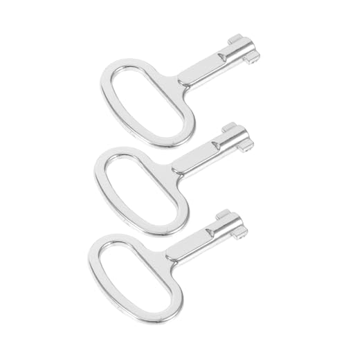 Cabilock 3 Stück Multifunktionaler Elektroschrank Schlüssel aus Robustem Material für Verteilerschränke Gas Wasserzähler Tragbarer mit Praktischem Schraubenschlüssel design von Cabilock