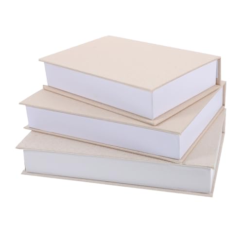 Cabilock 3 Stück Realistische Aufbewahrungsbox im Buchdesign aus Leinenstoff Dekorative Fake Books für Bücherregal und Wohnzimmerdekoration Praktische Aufbewahrung und Geschenkidee Cabilock 3 Stück Realistische Aufbewahrungsbox im Buchdesign aus Leinenstoff Dekorative Fake Books für Bücherregal und Wohnzimmerdekoration Praktische Aufbewahrung und Geschenkidee von Cabilock