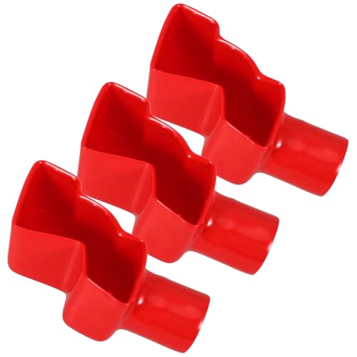 Cabilock 3 Stück Teiliges Batteriepolabdeckungs aus Robustem PVC Isolierende Schutzkappen für Autobatterieanschlüsse Staub und Feuchtigkeitsresistente Batteriepolabdeckungen in Rot Cabilock 3 Stück Teiliges Batteriepolabdeckungs aus Robustem PVC Isolierende Schutzkappen für Autobatterieanschlüsse Staub und Feuchtigkeitsresistente Batteriepolabdeckungen in Rot von Cabilock
