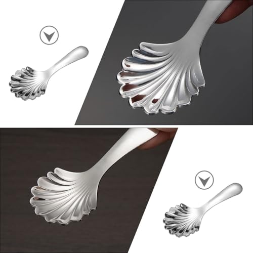 Cabilock 3 Stück Teiliges Edelstahl Teelöffel Dickwandig Leichte Dessertlöffel für Eiscreme Kuchen Getränke Vielseitig Einsetzbar Glatte Oberfläche Langlebig für Haushalt von Cabilock