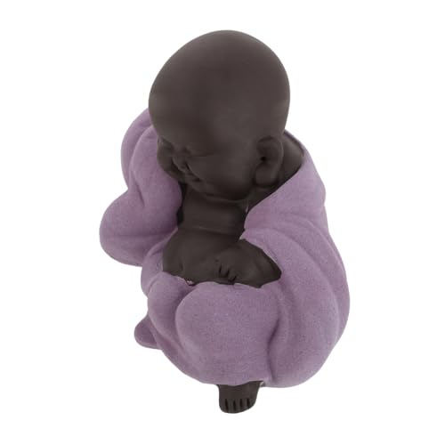 Cabilock 3 Stück Teiliges Keramik Buddha Maitreya Figurine Robustes Tee Haustier Symbol Prosperität Detaillierte Skulptur Für Wohnzimmer Büro Regal Desktop von Cabilock