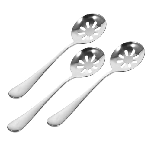Cabilock 3 Stück Teiliges Schlitzlöffel Robuste Servierlöffel mit Geschlitzter Oberfläche Vielseitig für Pasta Salate und Suppen Spülmaschinenfest für Partys Restaurants und Zuhause von Cabilock